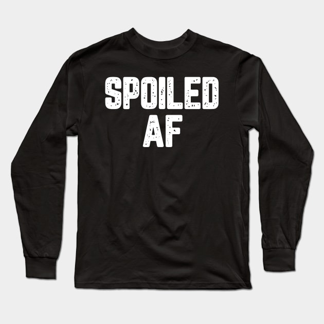 Spoiled AF Broke AF Couple Matching Long Sleeve T-Shirt by LotusTee